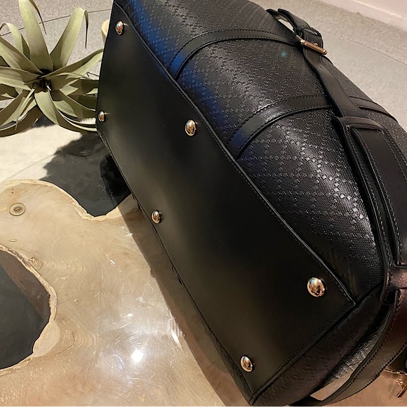 🔥Gucci Diamanté Leather Duffle - Picture 14 of 17